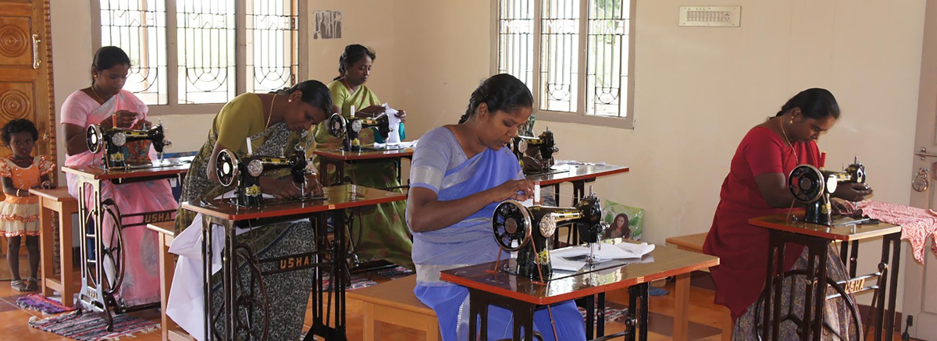 Examen på syskolan i Kalamavur, Indien